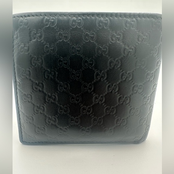 GUCCI LEATHER MENS BIFOLD WALLET Vintage - Picture 3 of 7